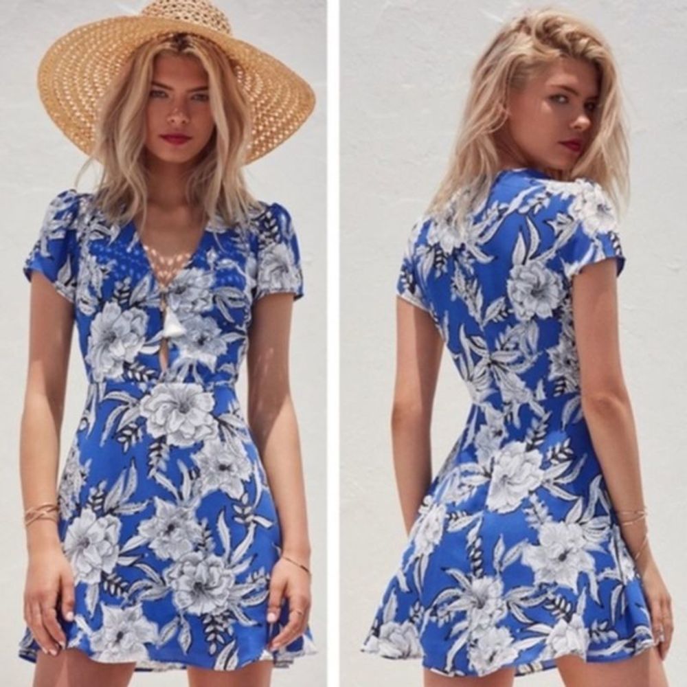 Lovers + Friends Blue Floral Cassidy Riviera Dress - Picture 3 of 12